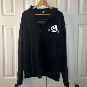 Adidas Mens Zip Up Hoodie